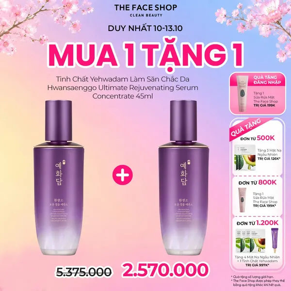 Tinh Chất Yehwadam Làm Săn Chắc Da Hwansaenggo Ultimate Rejuvenating Serum Concentrate 45ml