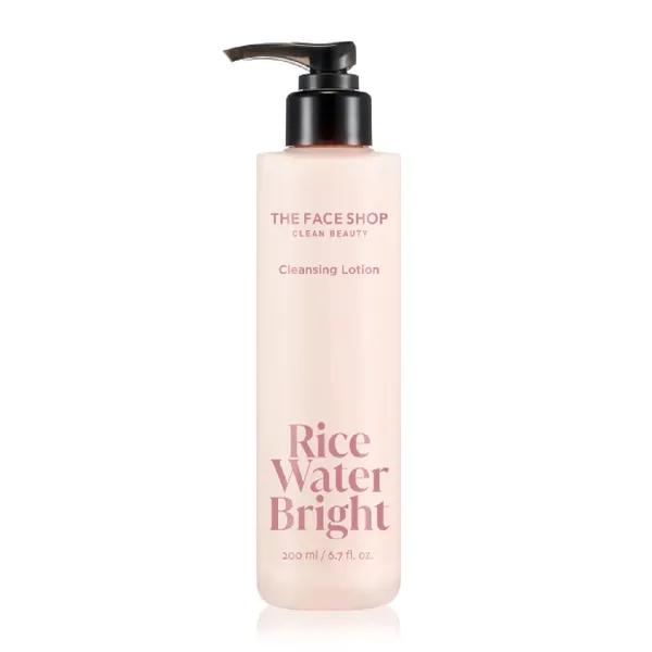 Sữa Tẩy Trang THE FACE SHOP Làm Sáng Da Rice Water Bright Facial Cleansing Lotion 200Ml