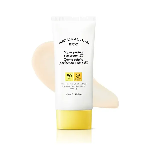 Kem Chống Nắng Chống Bụi Mịn Ánh Sáng Xanh THE FACE SHOP Natural Sun Eco Super Perfect Sun Cream Ex Spf50+ Pa++++