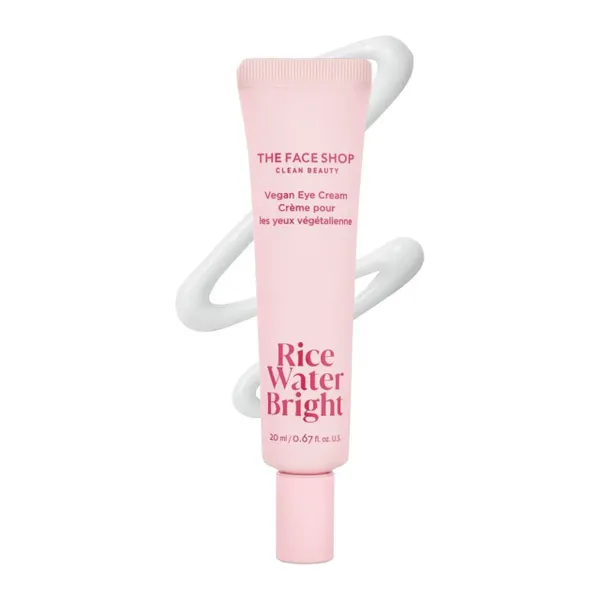 Kem Dưỡng Mắt Thuần Chay THE FACE SHOP Cải Thiện Quầng Thâm Rice Water Bright Vegan Eye Cream 20ml