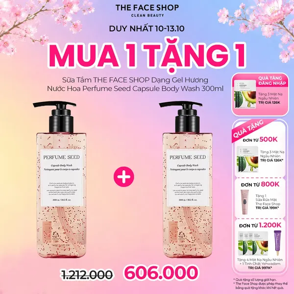 Sữa Tắm THE FACE SHOP Dạng Gel Hương Nước Hoa Perfume Seed Capsule Body Wash 300ml