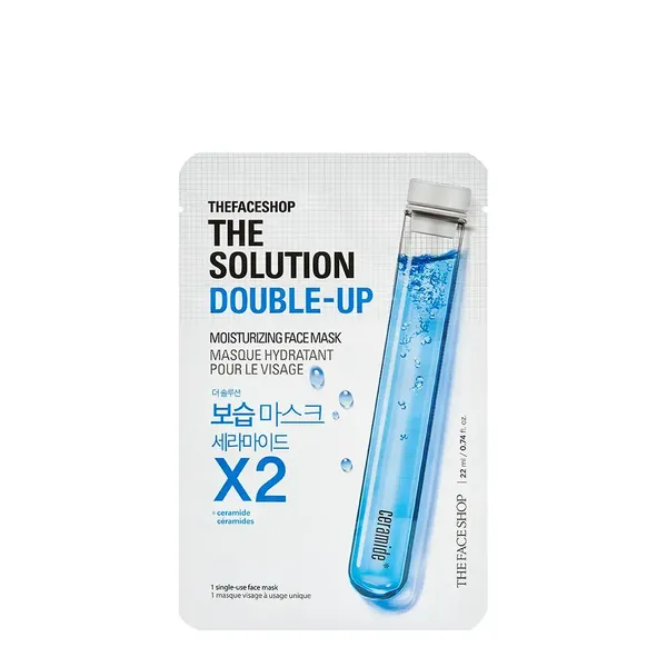 Mặt Nạ Cấp Ẩm Làm Dịu Da THE FACE SHOP The Solution Double-Up Moisturizing Face Mask 22ml