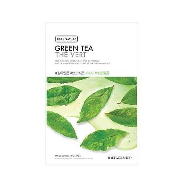 mat-na-giay-thanh-loc-lam-sach-da-real-nature-green-tea-face-mask-3