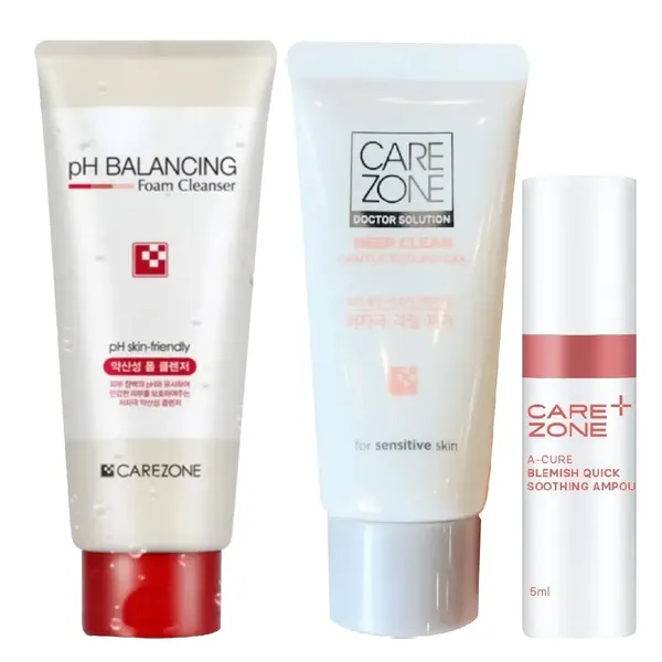 qua-tang-1-sua-rua-mat-carezone-330ml-1-tay-te-bao-chet-carezone-30ml-1-tinh-chat-phuc-hoi-da-carezone-5ml-1