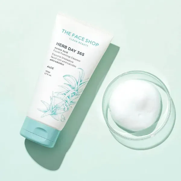 sua-rua-mat-the-face-shop-lam-min-da-herb-day-365-amino-acid-facial-foaming-cleanser-aloe-170ml-2