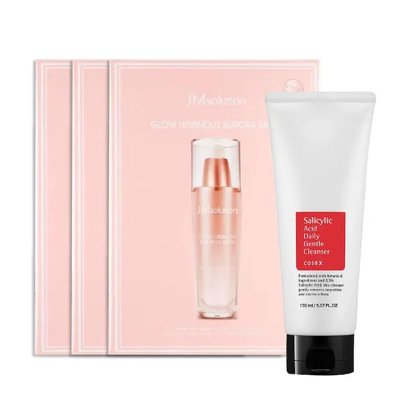 gift-3-mat-na-giay-jmsolution-glow-luminous-aurora-mask-va-1-sua-rua-mat-danh-cho-da-mun-cosrx-salicylic-acid-daily-gentle-cleanser-150ml-1