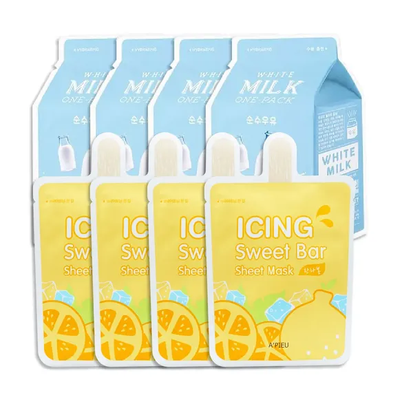 combo-4-mat-na-giay-cap-am-a-pieu-white-milk-one-pack-tang-4-mat-na-giay-lam-sang-da-a-pieu-icing-sweet-bar-sheet-mask-hanrabong-1