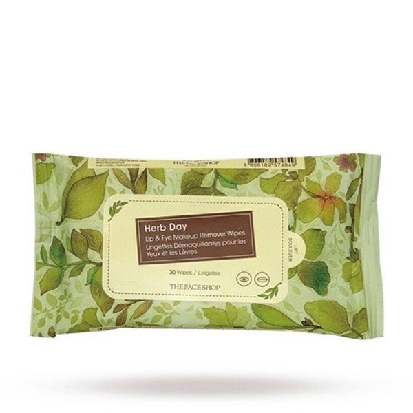 khan-giay-tay-trang-vung-mat-va-moi-thefaceshop-herb-day-lip-eye-remover-wipes-30pcs-2