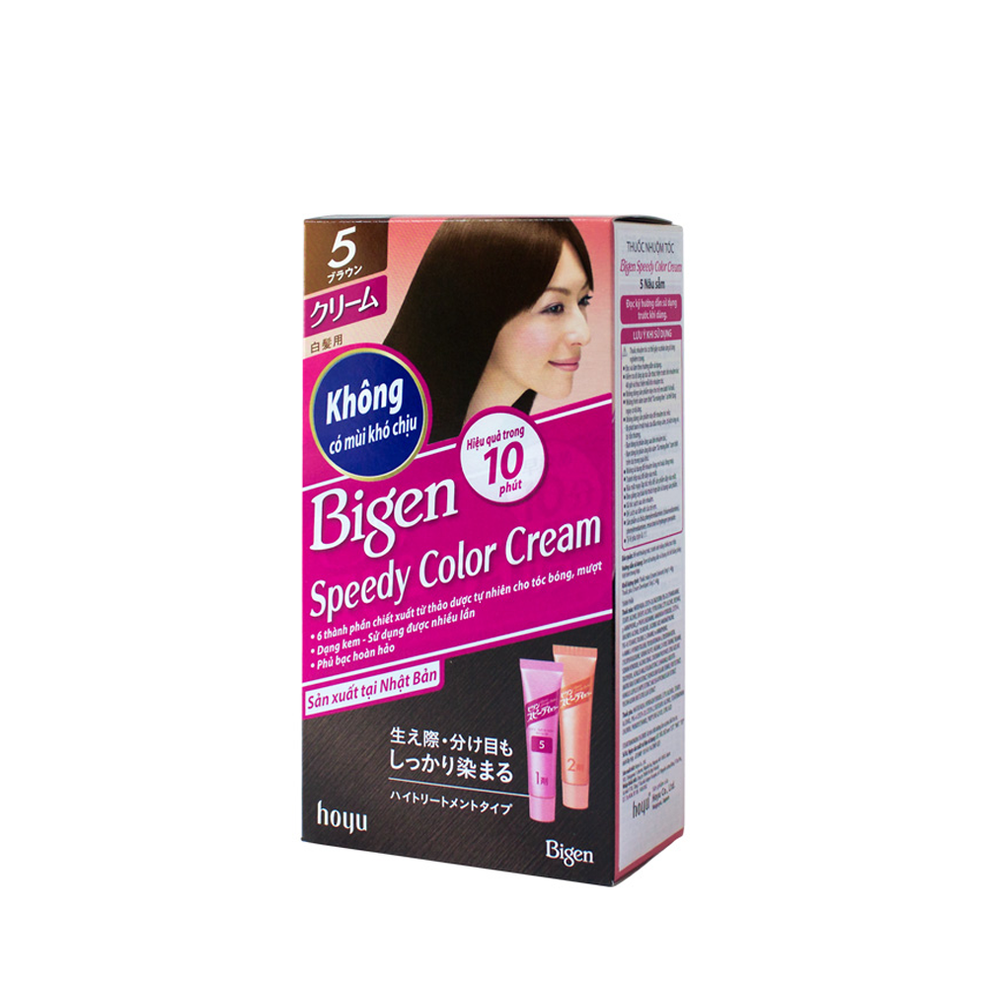Kem nhuộm tóc phủ bạc Bigen Speedy Color Cream là một sản phẩm chất lượng cao và an toàn để giúp bạn đổi màu tóc một cách nhanh chóng và dễ dàng. Bạn sẽ cảm thấy hài lòng với kết quả trông thật tự nhiên.