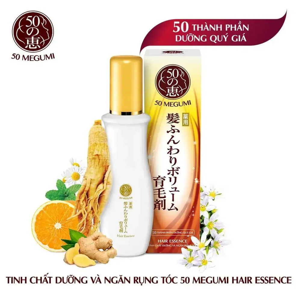 Tinh Chất Dưỡng & Ngăn Rụng Tóc 50 Megumi Hair Essence 120Ml