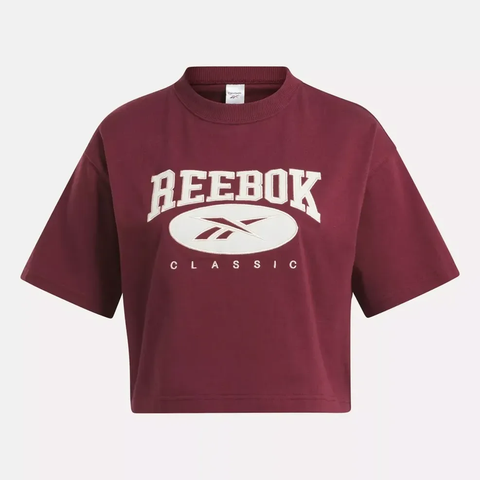 o Thun Crop Top N Reebok Classics AE Big Logo Crop T Shirt