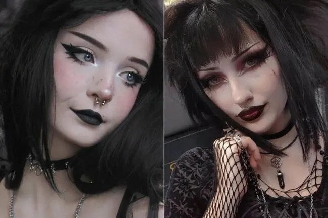 Phong cách make up đỏ đen tạo nét cá tính, nổi loạn trong Gothic Style