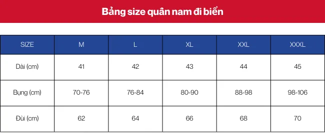 Quần size M là bao nhiêu kg mặc vừa?